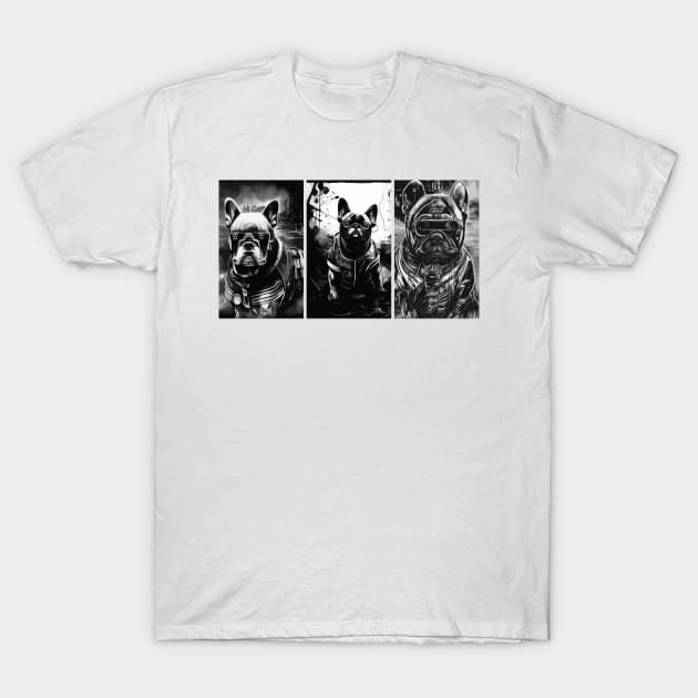 Cyber Punk Frenchie's T-Shirt by joejdiaz